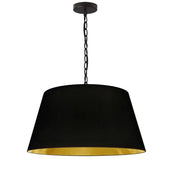Brynn Medium Pendant in Black & Gold